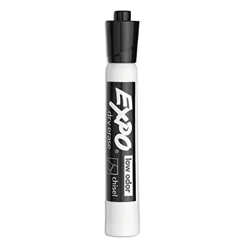 EXPO Low Odor Dry Erase Markers, Chisel Tip, 36 Count Black | Bulk Pack for Classrooms & Offices thumbnail 4