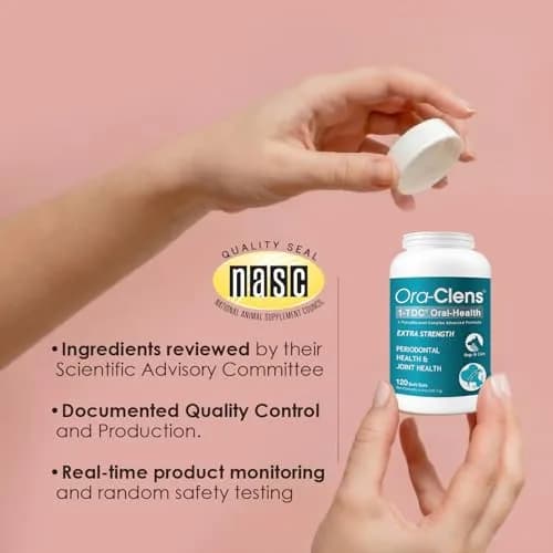 Ora-Clens 1-TDC Periodontal Supplement ES for Dog & Cat | Supports Oral, Hip & Joint Health, Skin & Coat, 120 Capsules thumbnail 5