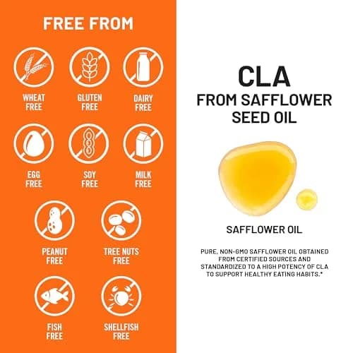 NatureWise CLA 1250 - Conjugated Linoleic Acid Supplement for Women and Men, 90 Softgels | Supports Weight & Fitness thumbnail 7