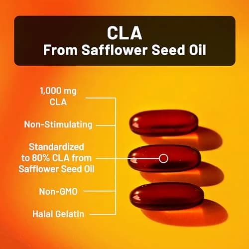 NatureWise CLA 1250 - Conjugated Linoleic Acid Supplement for Women and Men, 90 Softgels | Supports Weight & Fitness thumbnail 3