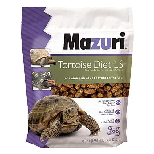 Mazuri Low Starch Tortoise Diet 340 g (12 oz) | High Fiber, Probiotic Formula for Arid Tortoises thumbnail 1