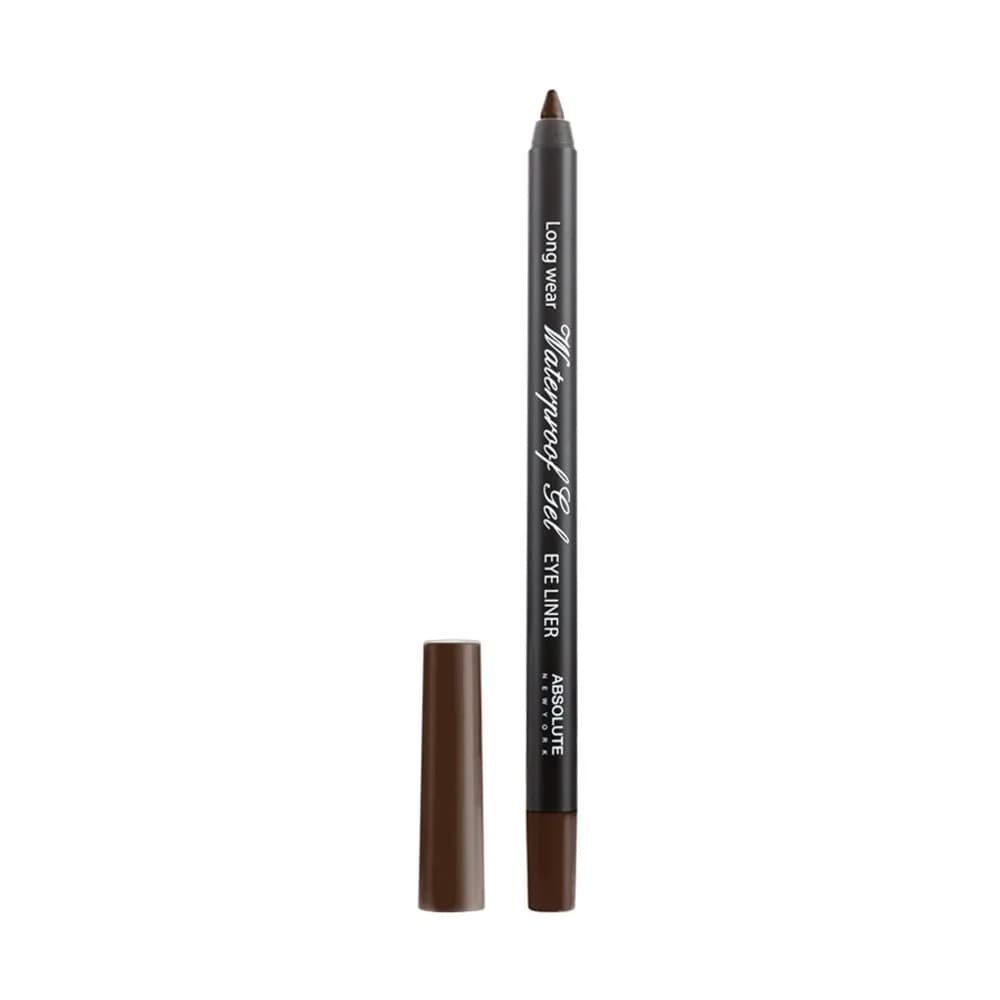 Absolute New York Waterproof Gel Eyeliner 1 Count | Long-Wearing, Water-Resistant, Tug-Free — NFB83 Dark Brown
