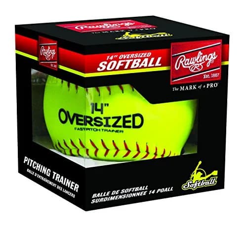 Rawlings Oversized Fastpitch Training Softball 14" (35.5cm) | Improves Pitch Control & Grip thumbnail 1