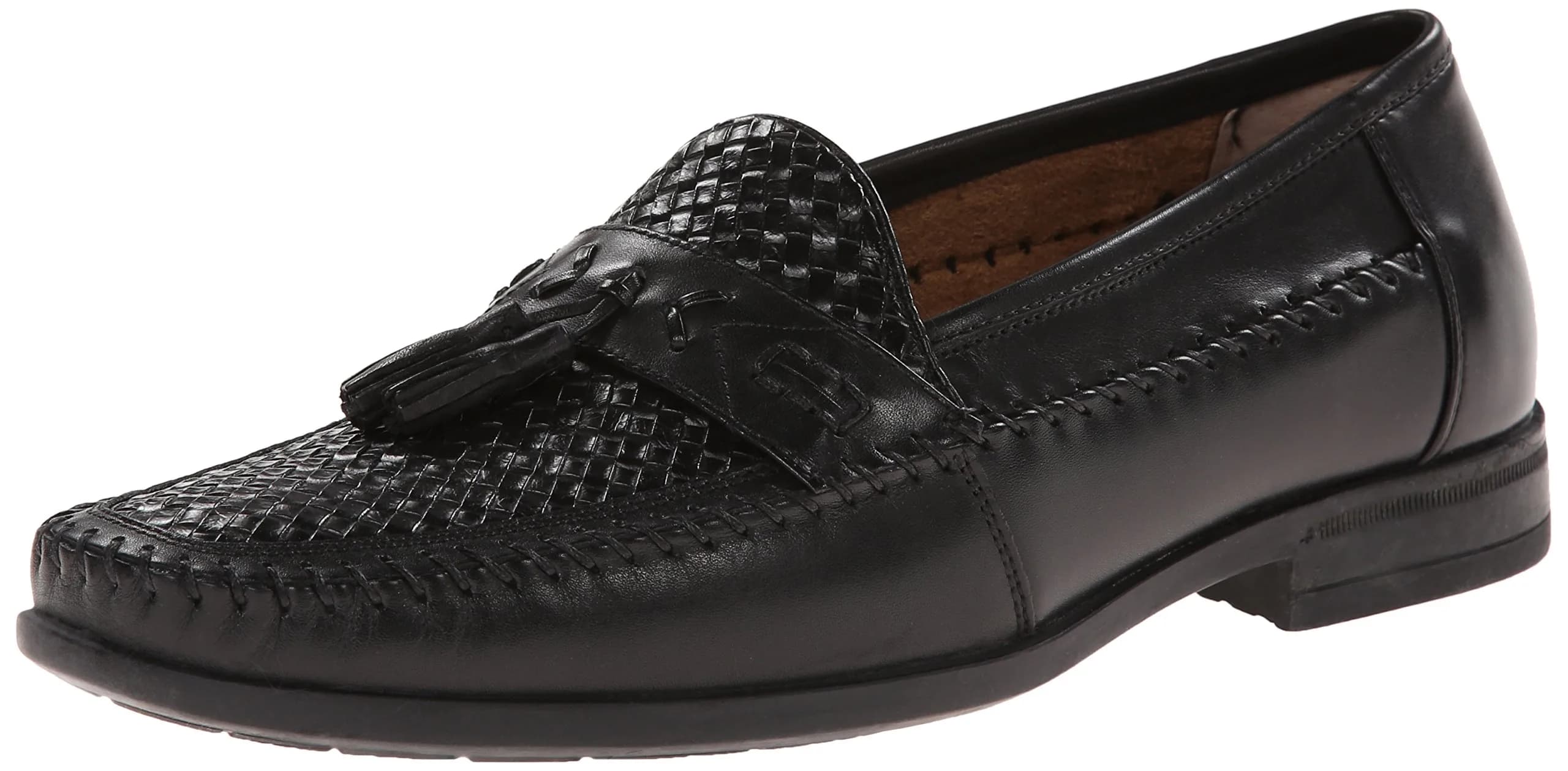 Nunn Bush Strafford Woven Moc Toe Loafer Black 9 | Classic Casual & Dress Footwear - main product image