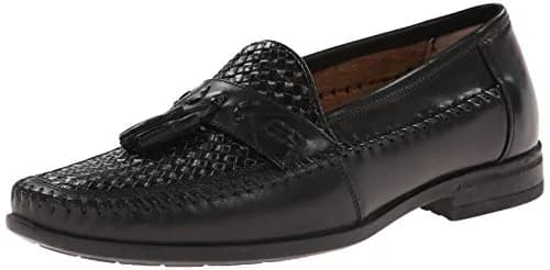 Nunn Bush Strafford Woven Moc Toe Loafer Black 9 | Classic Casual & Dress Footwear thumbnail 1