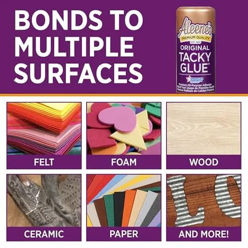Aleene's Original Tacky Glue 4 fl oz | Versatile, Dries Clear, No-Cut Tip thumbnail 4