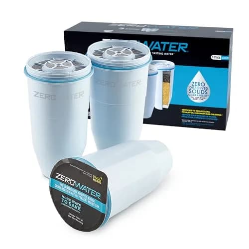 ZeroWater Official Replacement Water Filter 3-Pack | Removes PFOA/PFOS, Lead, Mercury, TDS thumbnail 1