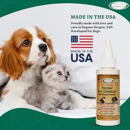 Mad About Organics Herbal Ear Cleanser for Dogs & Cats 2oz | No-Sting Herbal Ear Wash Supports Ear Health thumbnail 5