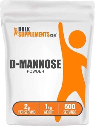 BulkSupplements D-Mannose Powder 1kg (2.2 lbs) | Supports Urinary Tract Health, Gluten-Free thumbnail 1