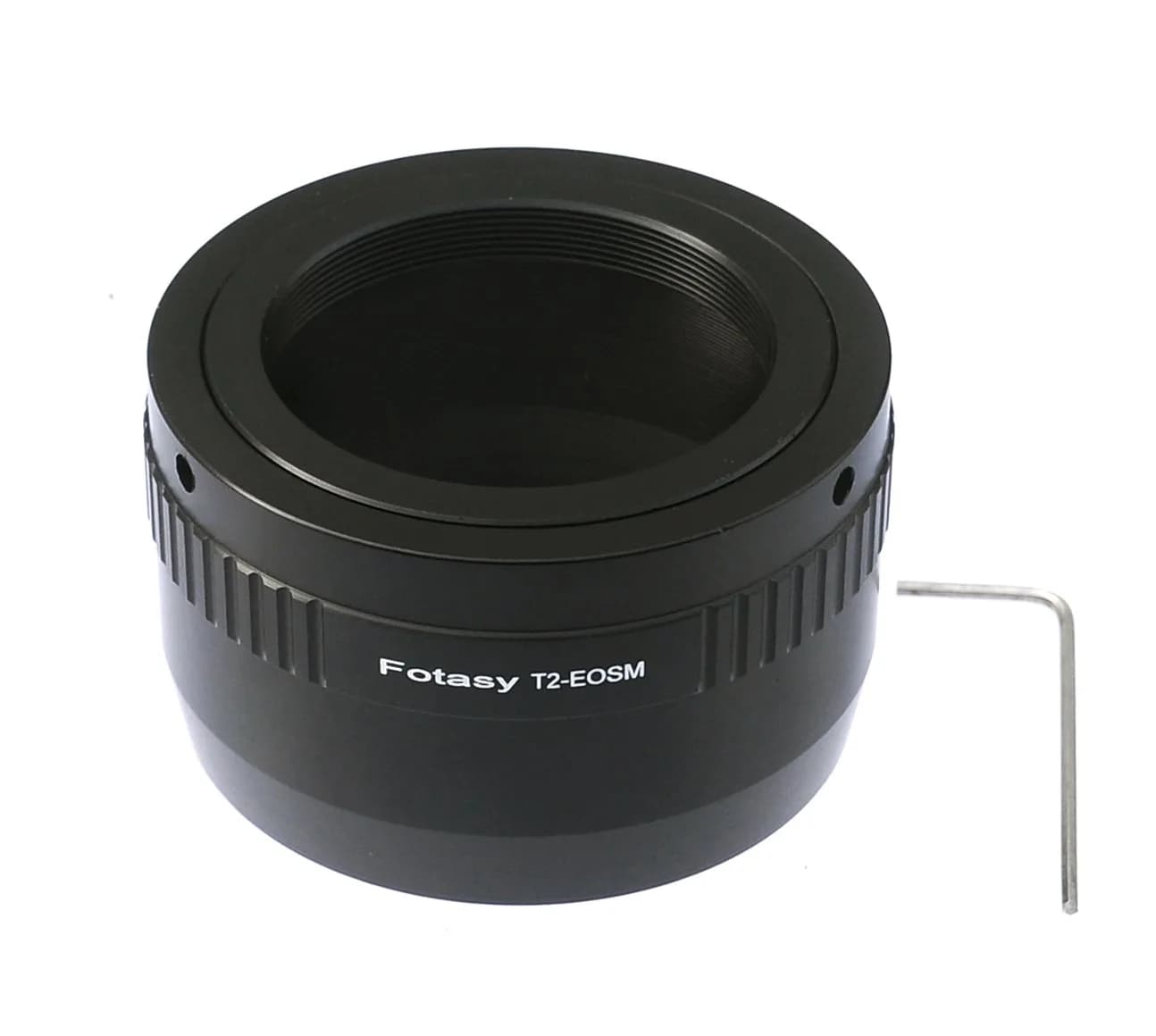 Fotasy T Mount Lens to Canon EF-M Adapter, T2 EFM, Manual Focus, Compatible with Canon EOS M Series (55mm Mount) - main product image