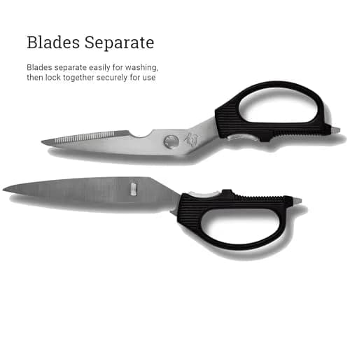 Shun Multi Purpose Kitchen Shears | Durable 3.5 Inch Stainless Steel Blades, Detachable for Easy Cleaning thumbnail 6