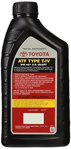 Toyota Lexus ATF Automatic Transmission Fluid 1 Quart | Genuine Toyota T-IV, Black thumbnail 2