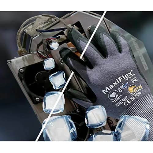MaxiFlex 34-874 Ultimate Nitrile Grip Work Gloves Sizes S-XL (Pack of 3) | Breathable, Precise Handling, USA Import thumbnail 3