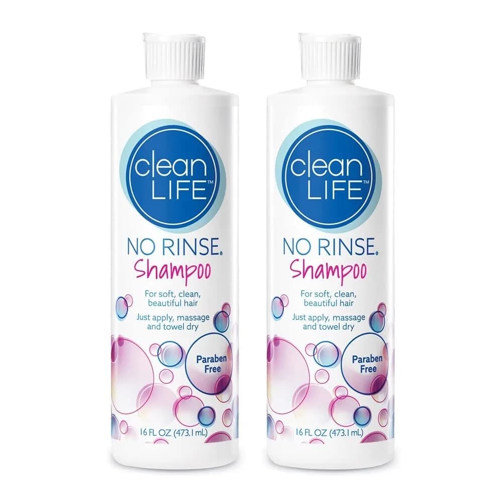 No-Rinse Waterless Shampoo 16 fl oz | Quick, Gentle, Water-Free Hair Care for Elderly & Travel — 16 fl oz