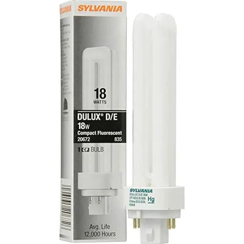 LEDVANCE Dulux D/E CFL 18W 4-Pin Bulb | Long Life, Dimmable, 3500K White thumbnail 1