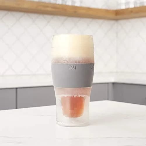Host Freeze Beer Glasses, 16oz (473ml) Grey Pint Set | Keeps Beer Ice Cold for 2 Hours thumbnail 8