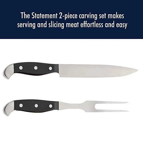 HENCKELS Statement 2 pc Turkey Carving Knife & Fork Set, German Engineered | Precision Carving Tools for Meat thumbnail 3