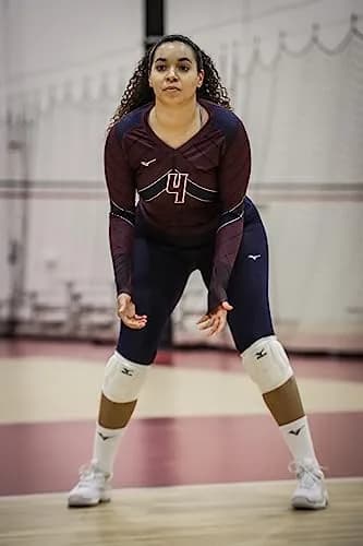 Mizuno T10 Plus Volleyball Knee Pads Adult White One Size | Durable Protection for Intense Play thumbnail 5