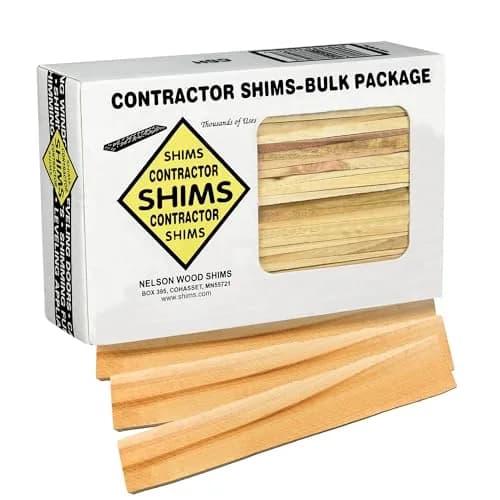 Nelson Wood Shims Contractor Grade 56 Count - 8 Inch Beddar Wood Shims | Leveling & Installation Aid thumbnail 1