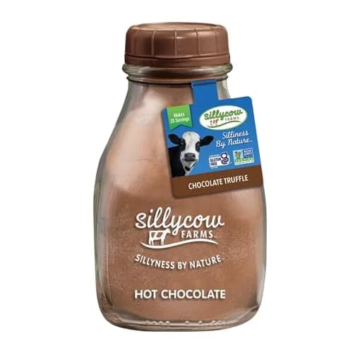 Silly Cow Farms Hot Chocolate Mix Truffle Flavor | Vegan, Nut Free, Gluten-Free 16.9 Oz thumbnail 1