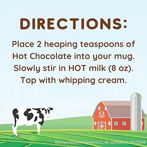 Silly Cow Farms Hot Chocolate Mix Truffle Flavor | Vegan, Nut Free, Gluten-Free 16.9 Oz thumbnail 3