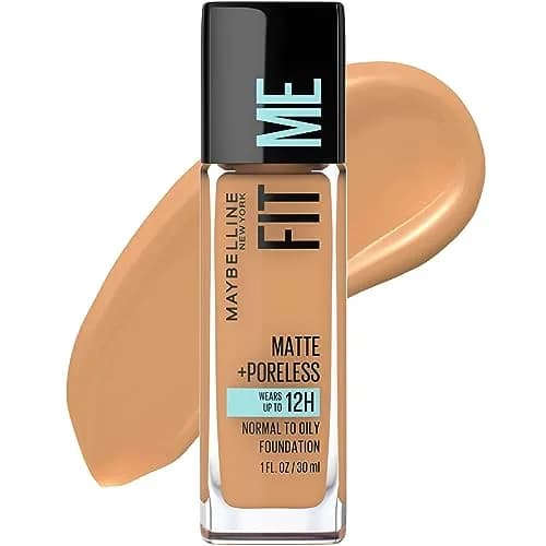Maybelline Fit Me Matte + Poreless Liquid Foundation 30ml | Oil-Free, Long-Lasting Matte Finish thumbnail 1
