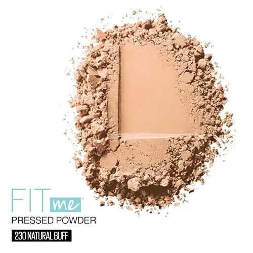 Maybelline Fit Me Matte + Poreless Pressed Powder Makeup Setting Powder, 230 Natural Buff, 0.29 Oz thumbnail 2