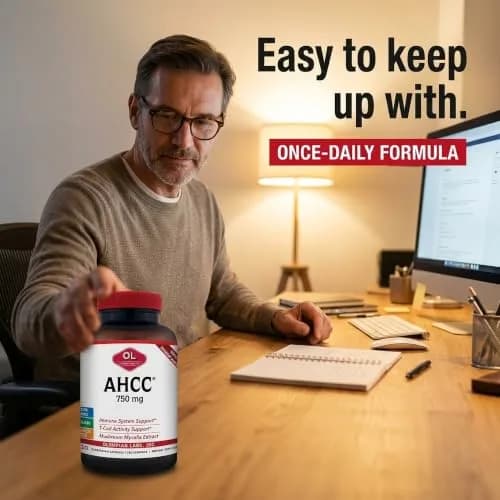 Olympian Labs Premium AHCC Supplement 750mg | Supports Immune & Liver Health thumbnail 5