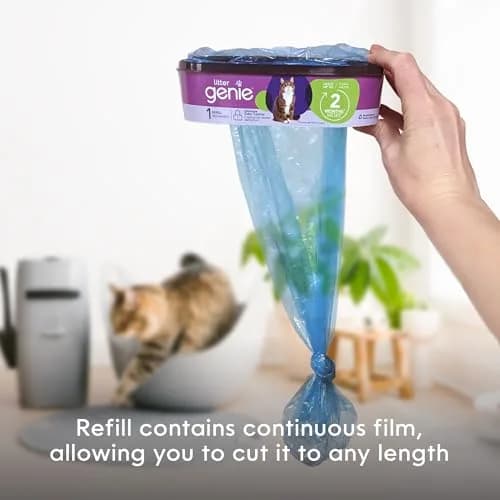 Litter Genie Standard Square Refill Bags, 4-Pack | Odor-Locking, Custom Length, 56 ft thumbnail 5