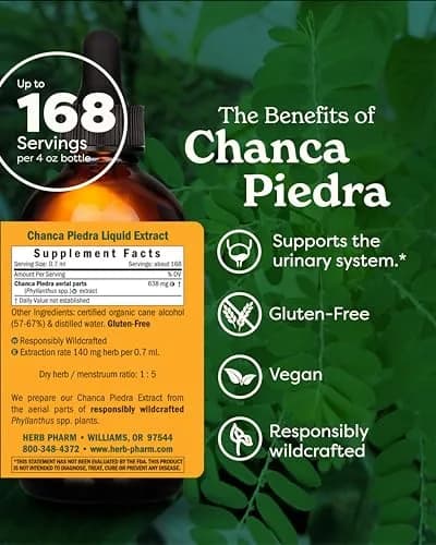 Herb Pharm Chanca Piedra Liquid Extract 118ml (4 Fl Oz) | Supports Urinary System Health thumbnail 2