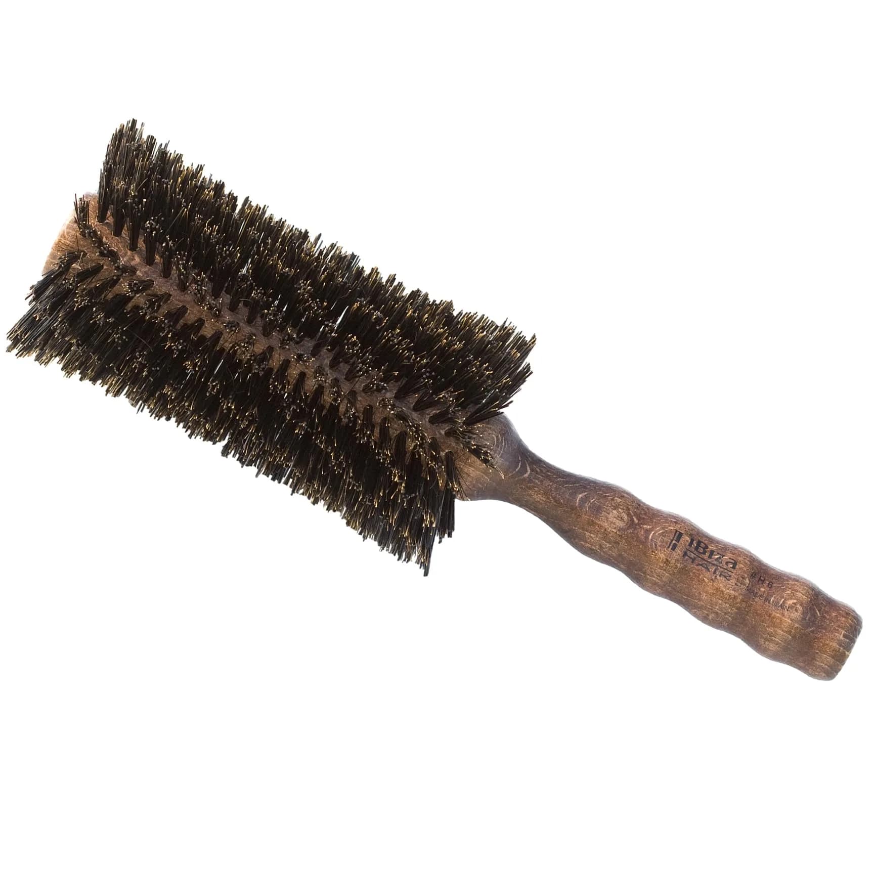 Ibiza Hair - Round Boar Bristle Brush (H6-80mm) | Natural Shine & Frizz Control - main product image