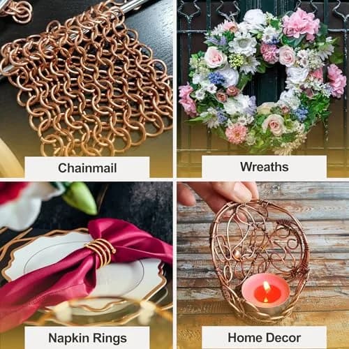 Mandala Crafts 22 Gauge Lavender Anodized Aluminum Craft Wire, 100 FT | Durable, Shapeable & Tarnish-Resistant thumbnail 6