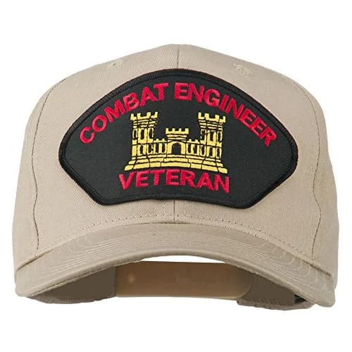 e4Hats.com Combat Engineer Veteran Military Patch Cap | Adjustable Cotton Baseball Hat for Men & Women thumbnail 1