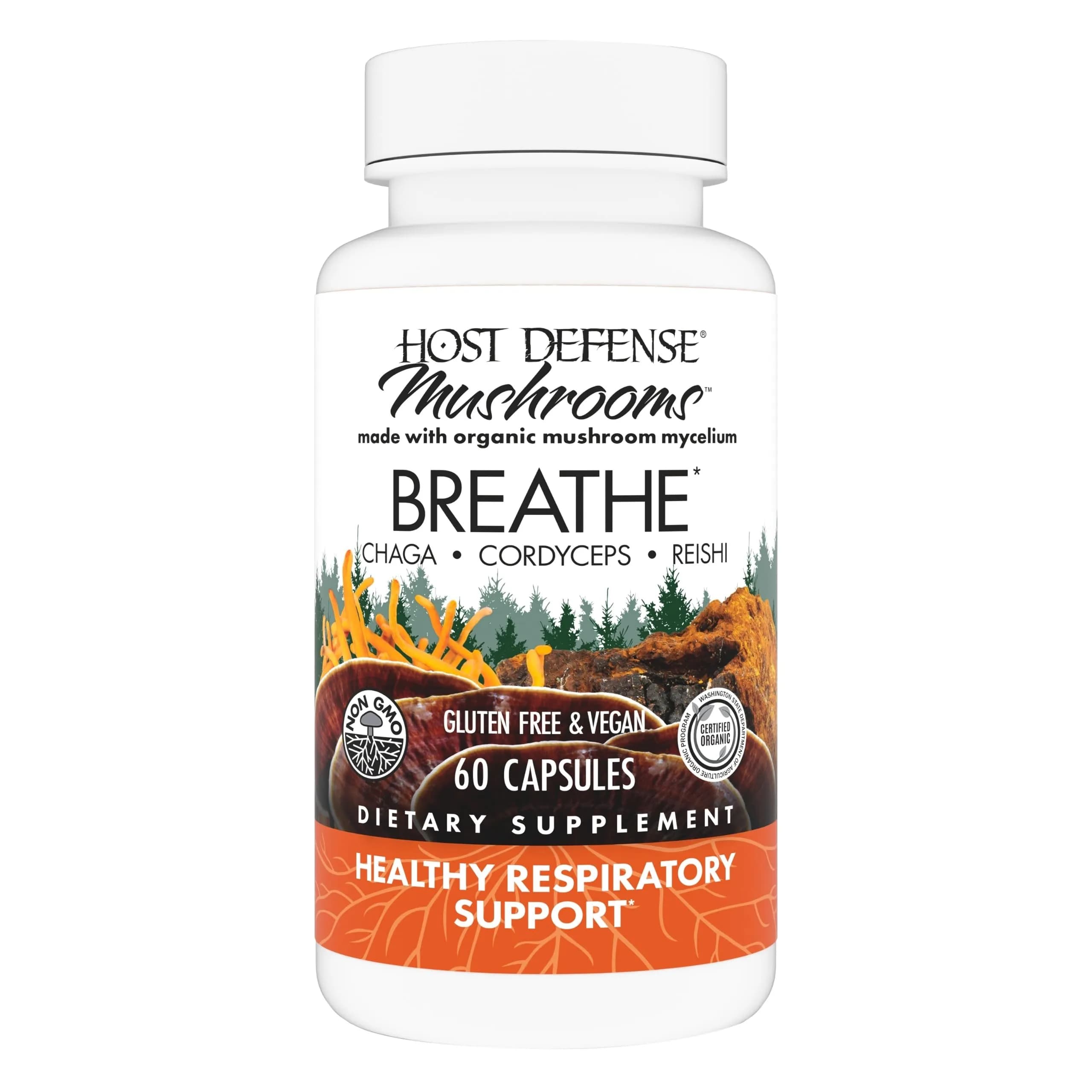 Host Defense Breathe Capsules 60 - main product image