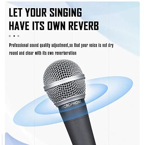 WEYMIC WM58 Classic Style Dynamic Vocal Microphone | Metal Body, Uni-Directional, 45Hz-16kHz thumbnail 2