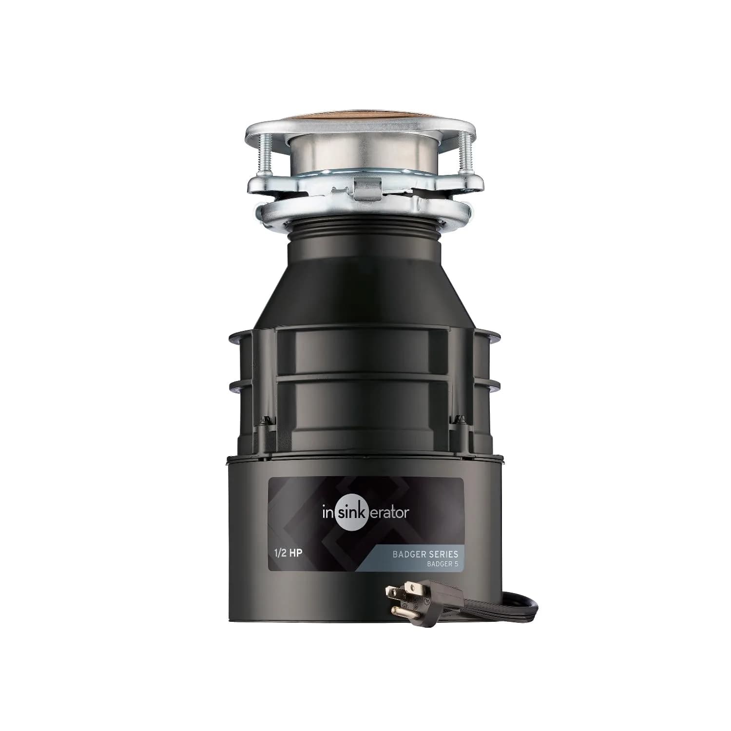 InSinkErator Badger 5 Garbage Disposal 1/2 HP Continuous Feed | 1.89 kg (4.17 lb) Motor Assembly - main product image