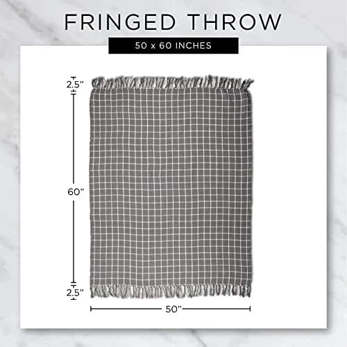 DII Chenille Luxury Thick Woven Throw with Fringe, 50x60, Cream thumbnail 3