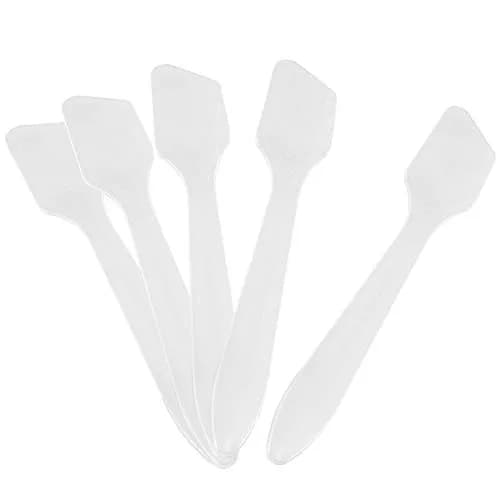 G2PLUS Disposable Makeup Spatula 100pcs | Clear Plastic Cosmetic Tool for DIY Skincare & Salon Use thumbnail 1