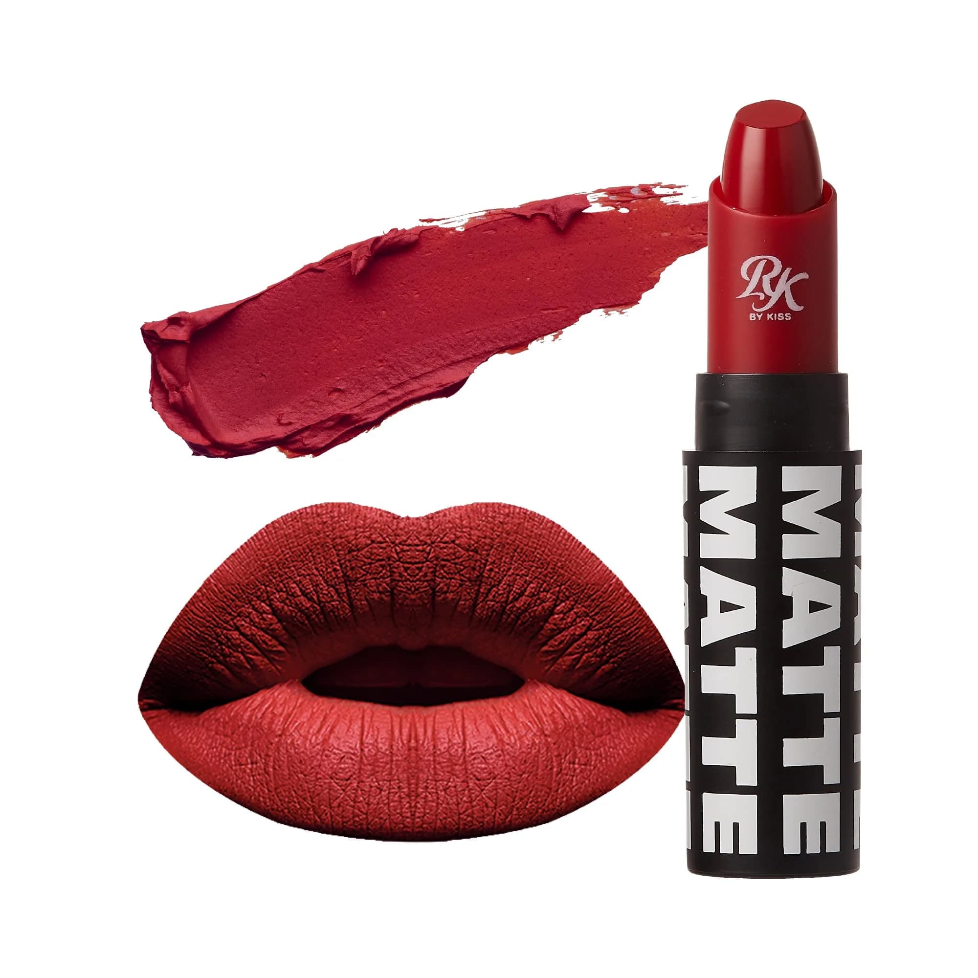 Ruby Kisses Matte Lipstick Nude Rose 3ml (0.12 oz) | Long-Lasting Color — Kiss Red