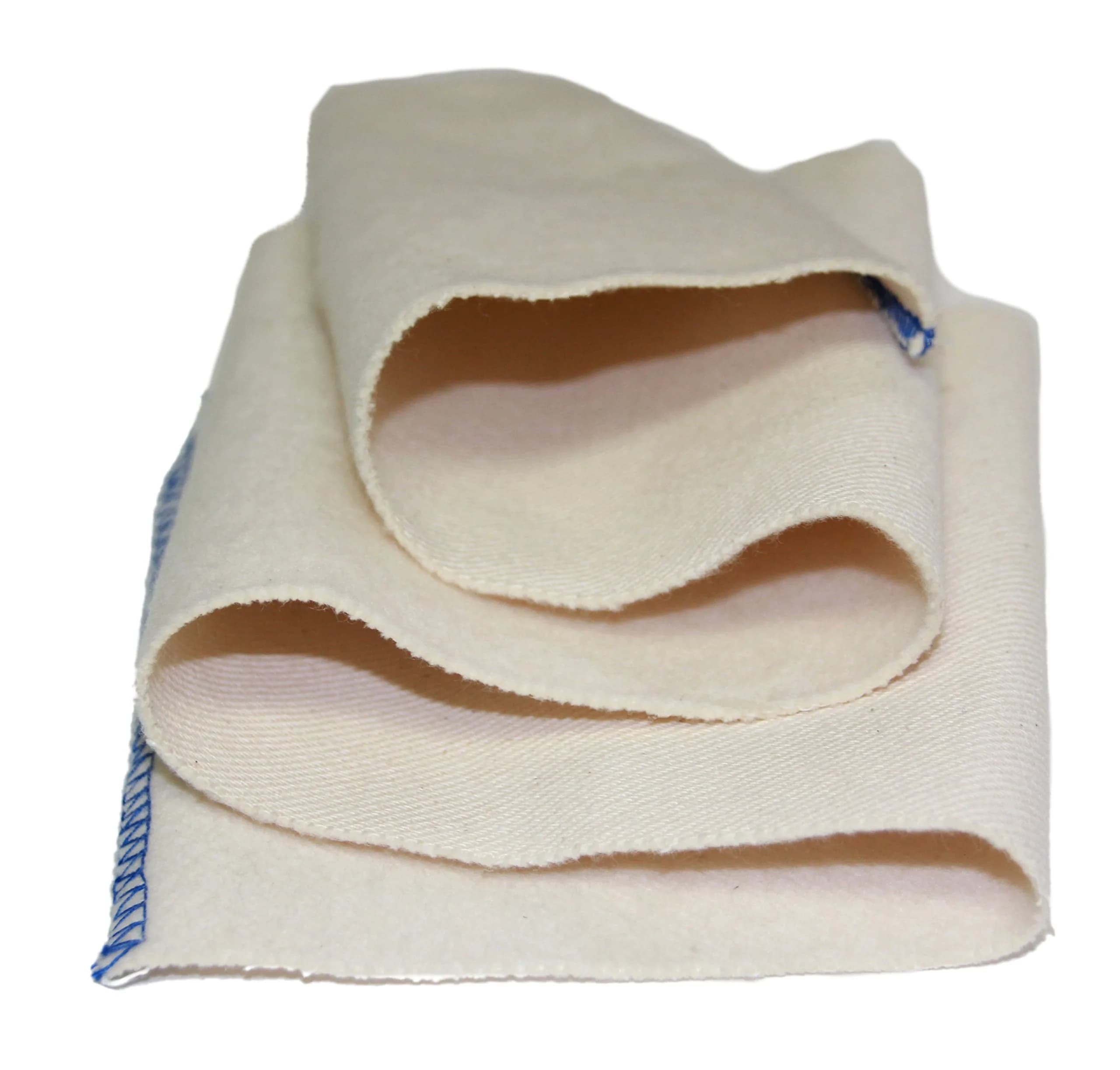 FeetPeople Professional Shoe Shine Buffing Cloth, Natural, 2 Pack | Mirror Finish for Leather Shoes - main product image