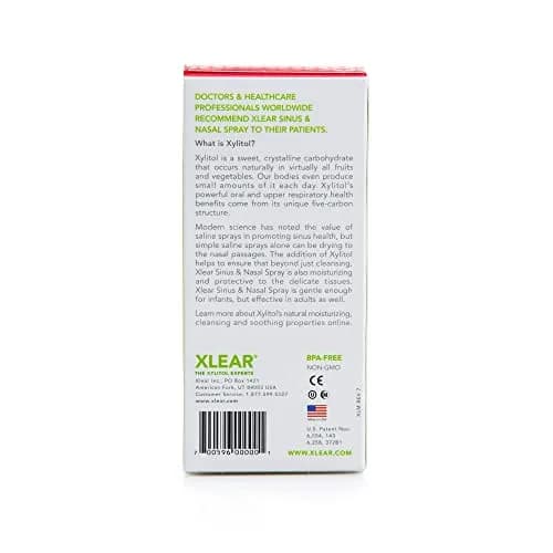Xlear Natural Nasal Spray with Xylitol, 1.5 fl oz (6 fl oz Total) | Cleanses and Moisturizes Nasal Passages thumbnail 3