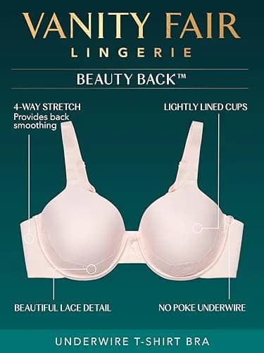 Vanity Fair Full Figure Lace Underwire Bra 38D | Support & Feminine Style (70-120 chars) thumbnail 2