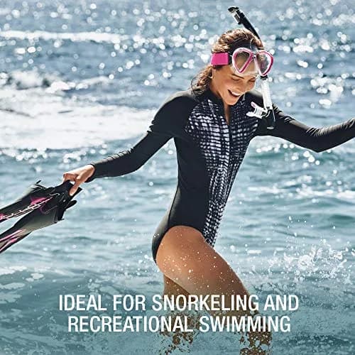 Speedo Unisex-Adult Swim Snorkel Dive Mask Anti-Fog with Nose Cover Adventure Series, M Clear, One Size thumbnail 5