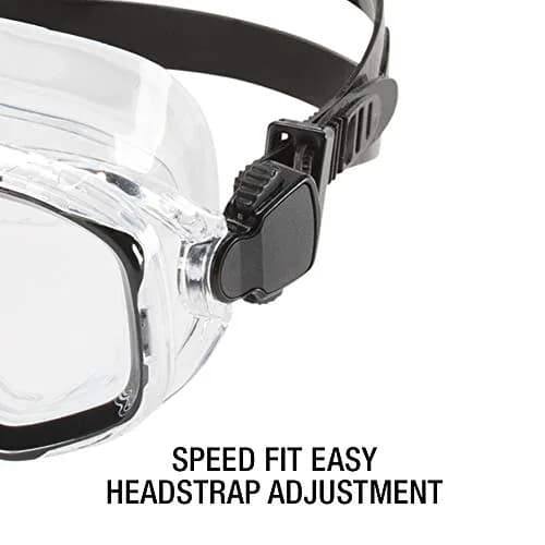 Speedo Unisex-Adult Swim Snorkel Dive Mask Anti-Fog with Nose Cover Adventure Series, M Clear, One Size thumbnail 3