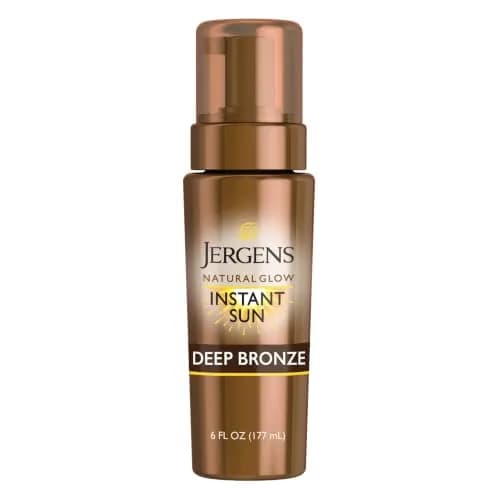 Jergens Natural Glow Deep Bronze Self Tanning Mousse 177ml (6 fl oz) | Instant Tan for Body thumbnail 1