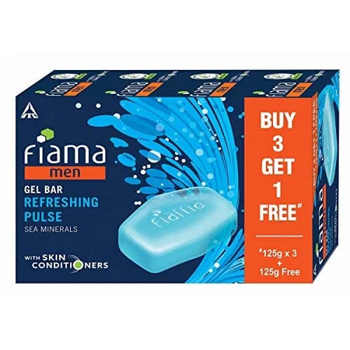 Fiama Men Refreshing Pulse Gel Bar 125g | Skin Moisturising & Invigorating Fragrance thumbnail 1