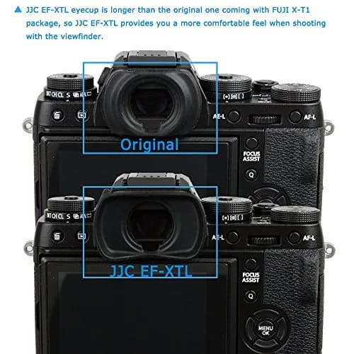 JJC EF-XTL Soft Durable Silicone Eyecup Viewfinder for Fujifilm X-T1, X-T2, X-T3, GFX-50S, X-H1 | Replaces Fujifilm EC-XT L thumbnail 8