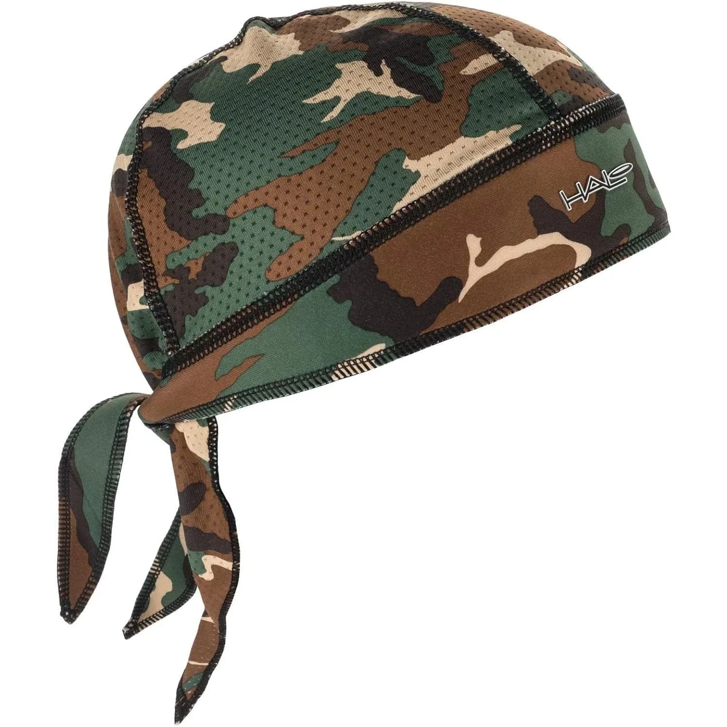 Halo Headband womens With Halo Headband tie bandana BLACK 1 SIZE US | Sweat Seal UV Protection — Camo Green