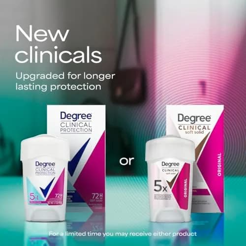 Degree Clinical Antiperspirant Deodorant Soft Solid 1.6 oz | 96-Hour Sweat & Odor Protection thumbnail 5