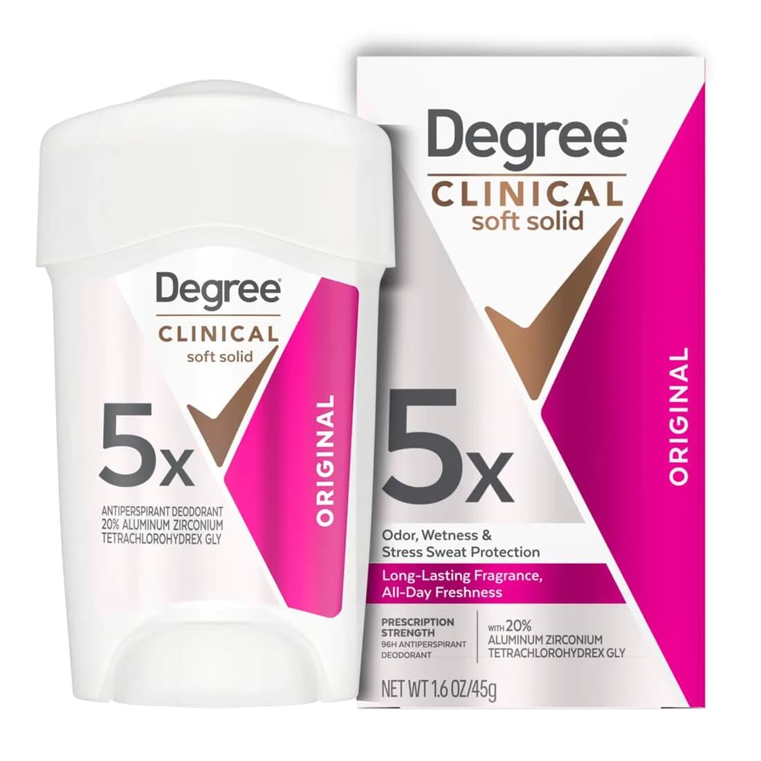Degree Advanced Protection Antiperspirant Deodorant Vanilla & Jasmine 2.6oz | 72-Hour Sweat & Odor Control — 1.7 Ounce